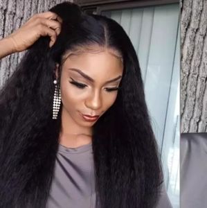 Preplucked Yaki Straight Lace Front Wig